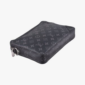Secondhand Louis Vuitton Trio Messenger black Monogram Eclipse Reverse M69443 shoulderbag | stylenewstar