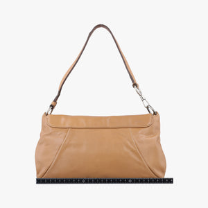Pre-owned Yves Saint Laurent Mombasa Beige Leather 112930 shoulderbag | stylenewstar