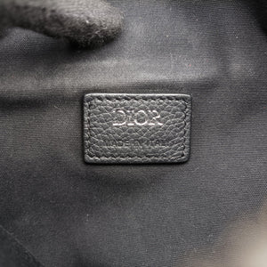 Vintage Christian Dior Saddlebags Gray×Navy×Black Jacquard×Leather bum bag/waist bag | stylenewstar