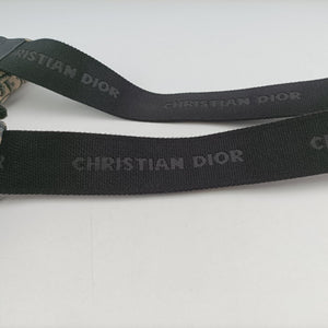 Vintage Christian Dior saddle Navy×Gray Jacquard×Leather bum bag/waist bag | stylenewstar