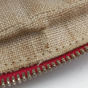 Pre-owned Gucci Bree Microguccissima Beige x red Canvas×Leather 449413 shoulderbag | stylenewstar