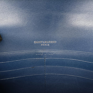 Pre-owned Yves Saint Laurent KATE Navy Leather 452159 shoulderbag | stylenewstar