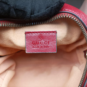 Pre-owned Gucci GG Marmont Red Leather 550154 shoulderbag | stylenewstar