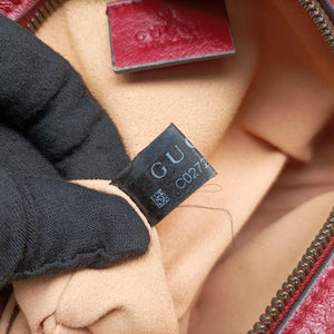 Pre-owned Gucci GG Marmont Red Leather 550154 shoulderbag | stylenewstar