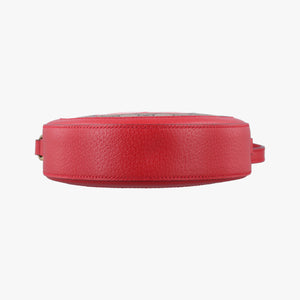 Pre-owned Gucci GG supreme Apple Red×beige PVC coated canvas×Leather 625216 shoulderbag | stylenewstar
