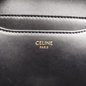 Pre-owned Celine Small Besace 16 Black Leather 188013 shoulderbag | stylenewstar