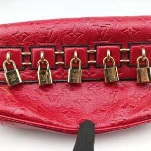 Pre-owned Louis Vuitton Monogram Glossy My Deer Enigme Rouge Monogram Empreinte M40280 clutchbag | stylenewstar
