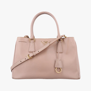 Pre-owned Prada Galleria Pink SAFFIANO Leather BN1786 shoulderbag | stylenewstar