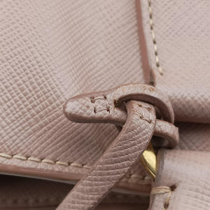 Pre-owned Prada Galleria Pink SAFFIANO Leather BN1786 shoulderbag | stylenewstar
