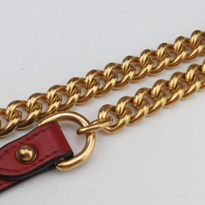 Pre-owned Gucci GG Marmont Red Leather 446744 shoulderbag | stylenewstar