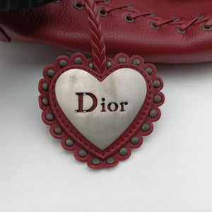 Pre-owned Christian Dior Ethnic Hobo Red Leather handbag | stylenewstar