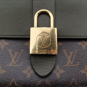 Pre-owned Louis Vuitton Locky BB Brown×Laurier Monogram canvas×calf leather M44797 shoulderbag | stylenewstar