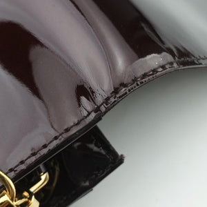 Pre-owned Louis Vuitton Pochette Louise GM Amarante Vernis M51631 shoulderbag | stylenewstar