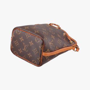 Pre-owned Louis Vuitton Nano Noe Brown Monogram canvas M41346 shoulderbag | stylenewstar