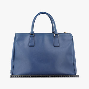 Pre-owned Prada Galleria Blue SAFFIANO Leather BN1786 shoulderbag | stylenewstar