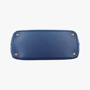 Pre-owned Prada Galleria Blue SAFFIANO Leather BN1786 shoulderbag | stylenewstar