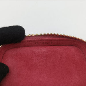 Pre-owned Christian Dior Lady Dior micro vanity RedPink lambskin shoulderbag | stylenewstar