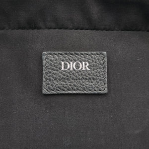 Vintage Christian Dior Safari Oblique Navy×Gray jacquard×Leather shoulderbag | stylenewstar