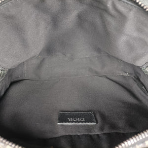 Vintage Christian Dior Safari Oblique Navy×Gray jacquard×Leather shoulderbag | stylenewstar