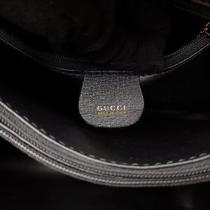 Pre-owned Gucci Bamboo Black Leather 002.28 handbag | stylenewstar