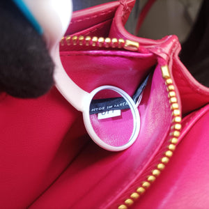 Pre-owned Prada Sling Bandoliera Red Patent SAFFIANO Leather shoulderbag | stylenewstar
