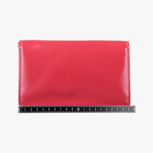 Pre-owned Prada Sling Bandoliera Red Patent SAFFIANO Leather shoulderbag | stylenewstar