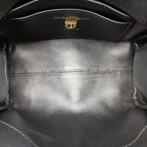 Pre-owned Ferragamo Studio Black Leather shoulderbag | stylenewstar