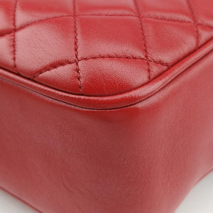 Pre-owned Chanel Matelasse Red lambskin A67618 shoulderbag | stylenewstar