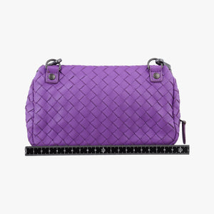 Secondhand Bottega Veneta Intrecciato Purple lambskin shoulderbag | stylenewstar
