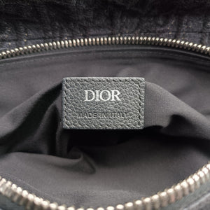 Secondhand Christian Dior Saddle Black Jacquard×Leather 1ADPO093YKY shoulderbag | stylenewstar