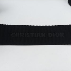 Secondhand Christian Dior Saddle Black Jacquard×Leather 1ADPO093YKY shoulderbag | stylenewstar