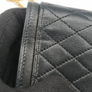 Pre-owned Yves Saint Laurent Gaby Micro Black Leather 685612 shoulderbag | stylenewstar