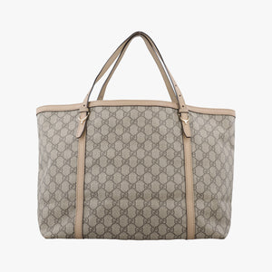 Pre-owned Gucci Microguccissima Beige PVC coated canvas×leather 309613 handbag | stylenewstar