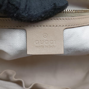 Pre-owned Gucci Microguccissima Beige PVC coated canvas×leather 309613 handbag | stylenewstar