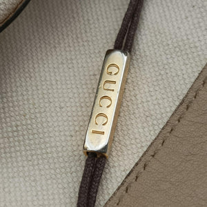 Pre-owned Gucci Microguccissima Beige PVC coated canvas×leather 309613 handbag | stylenewstar