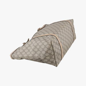 Pre-owned Gucci Microguccissima Beige PVC coated canvas×leather 309613 handbag | stylenewstar