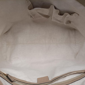Pre-owned Gucci Microguccissima Beige PVC coated canvas×leather 309613 handbag | stylenewstar