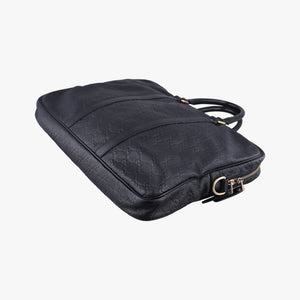 Pre-owned Gucci Diamante Black Leather 208463 handbag | stylenewstar