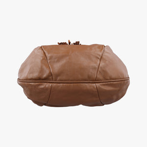 Pre-owned Gucci Marrakech Large Hobo Brown leather 257029 shoulderbag | stylenewstar