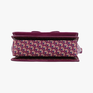 Pre-owned Ferragamo Vara zoo mini Purple×multi Patent leather shoulderbag | stylenewstar