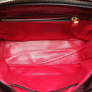 Pre-owned Prada Galleria Black patent 1BA274 shoulderbag | stylenewstar