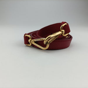 Pre-owned Prada Vitello Daino Top Handle Red Leather BN2420 handbag | stylenewstar