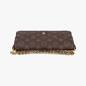 Pre-owned Louis Vuitton Pochette Felicie Brown Monogram Canvas M61276 shoulderbag | stylenewstar