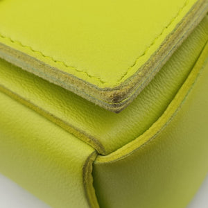Pre-owned Bottega Veneta cassette Green lambskin shoulderbag | stylenewstar
