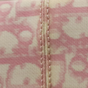 Pre-owned Christian Dior Trotter Pink Coated Canvas Leather shoulderbag | stylenewstar