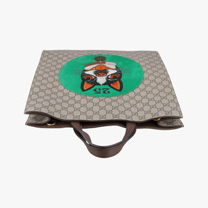 Pre-owned Gucci GG Supreme Bee Multicolour PVC coated canvas × suede 450950 shoulderbag | stylenewstar