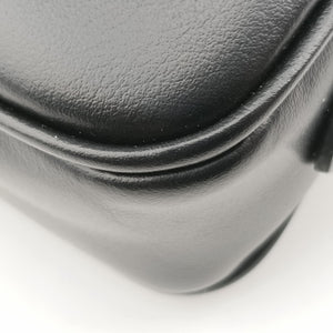 Secondhand Miu Miu Logo belt Black leather bum bag/waist bag | stylenewstar