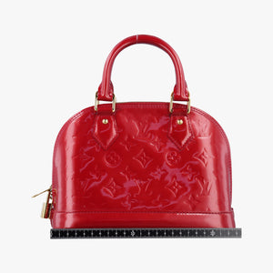 Pre-owned Louis Vuitton Alma BB pomme d'amour Vernis M91606 shoulderbag | stylenewstar