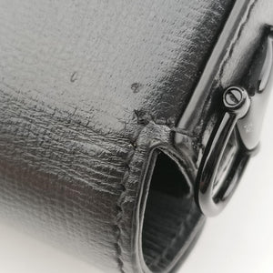 Pre-owned Gucci Horsebit Black Leather 726863 shoulderbag | stylenewstar