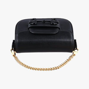 Pre-owned Gucci Horsebit Black Leather 726863 shoulderbag | stylenewstar